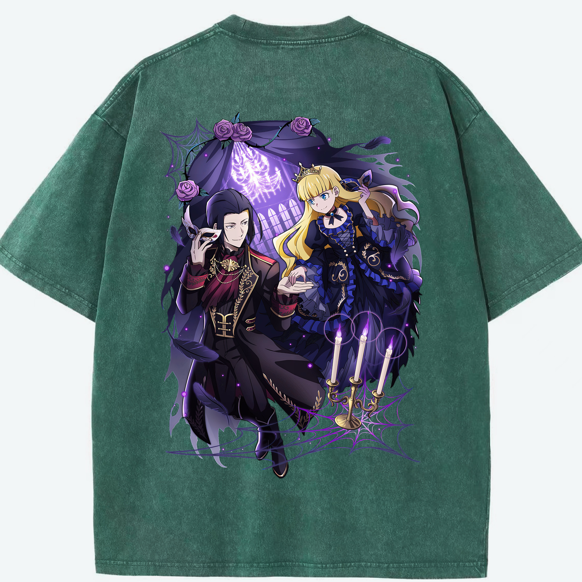 （画像用） 文豪ストレイドッグス Bungo Stray Dogs 綿100% ヴィンテージ風 半袖Tシャツ（背面プリント）